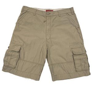 Levi's Squad Cargo Shorts Size 40 x 11 Men's Cotton Tan Khaki Utilitarian